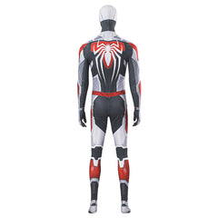 PS4 Game Inspired Spider-Man White Armor Halloween Cosplay Battle Suit Costume Set - Halloweez