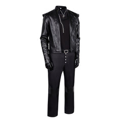 Witcher Geralt of Rivia Cosplay Costume Full Set Leather Jacket Halloween Game Character Outfit - Halloweez