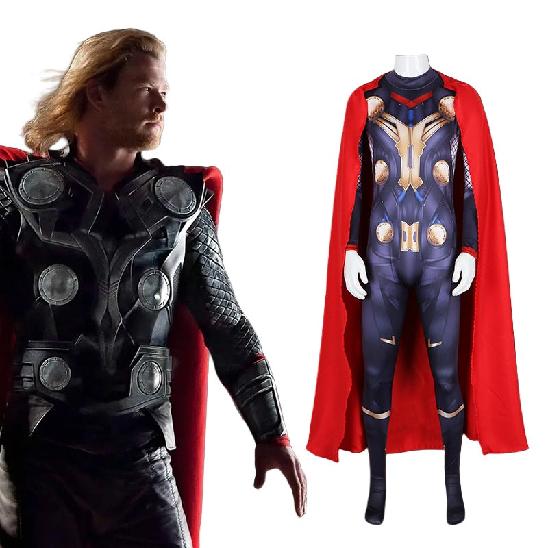 Marvel Avengers Thor Cosplay Costume Halloween Performance Outfit - Halloweez