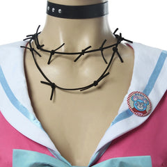 Halloweez Danganronpa Miu Iruma Cosplay Costume Women Pink School Uniform Halloween Set - Halloweez