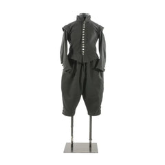 Men’s 1600s Victorian Gothic Steampunk Costume - Civil War Uniform Jacket & Vest Set | Halloweez Medieval Series - Halloweez