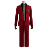 Blue Lock Michael Kaiser Red Suit Cosplay Costume