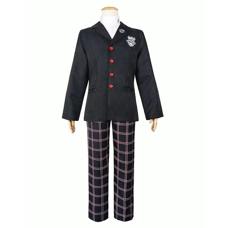 Persona 5 Joker (Ren Amamiya) Cosplay Costume Full Set School Uniform Performance Outfit - Halloweez