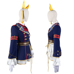 Derby Gold Town Light Calstone Light 2D Cosplay Anime Game Girl Costume for Uma Musume Pretty Derby Gold Ship - Halloweez