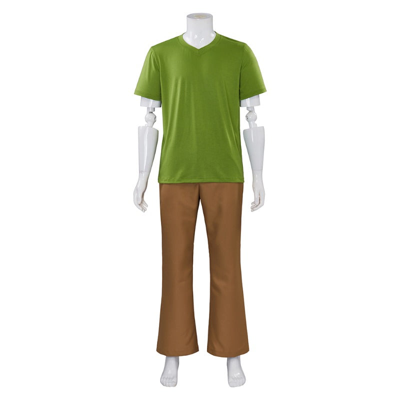 Halloweez Men's Shaggy Green Costume - Premium Halloween Cosplay Outfit with Shirt & Pants - Halloweez
