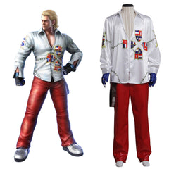 Halloweez Adult Men's Cosplay Fox Costume | Battle Uniform Shirt & Pants - Halloweez