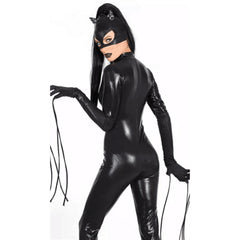 Stylish Halloweez Patent Leather Halloween Costume: Perfect for Vampire, Demon, or Bat-Themed Parties - Halloweez
