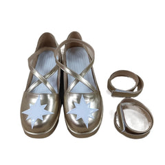 2092 Lace-up Hime Cosplay Shoes for Tanaka Hime Anime Cosplay and Performance - Halloweez