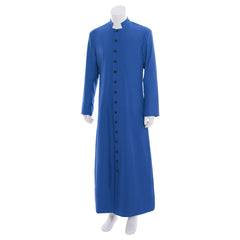 Men's Halloweez Clergy Robes Cassock Robe Church Priest Costume Blue - Halloweez
