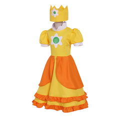 Halloweez Princess Daisy Cosplay Costume - Adorable Lolita Dress for Girls' Parties and Cosplay - Halloweez