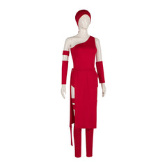 Daredevil 2 Cos Costume Daredevil Hand Elektra Cosplay Performance Red Bodysuit - Halloweez