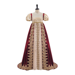 Regency Pink Vest & Beige Skirt Cosplay Costume – Elegant Outfit - Halloweez