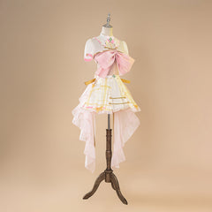 Halloweez Ace Taffy Cosplay Outfit - Pink Dress Set for VTuber Enthusiasts - Halloweez