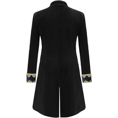 Medieval Steampunk Jacket Coat Gothic Victorian Coat Halloween Retro Tailcoat - Halloweez