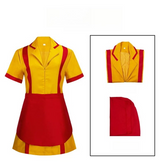 2 Broke Girls Waitress Cosplay Dress, Custom Outfit for Halloween & Party