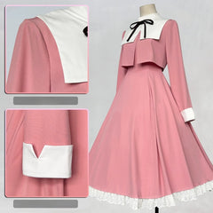 Cardcaptor Sakura Tomoyo Daidouji Pink Dress Cosplay Costume