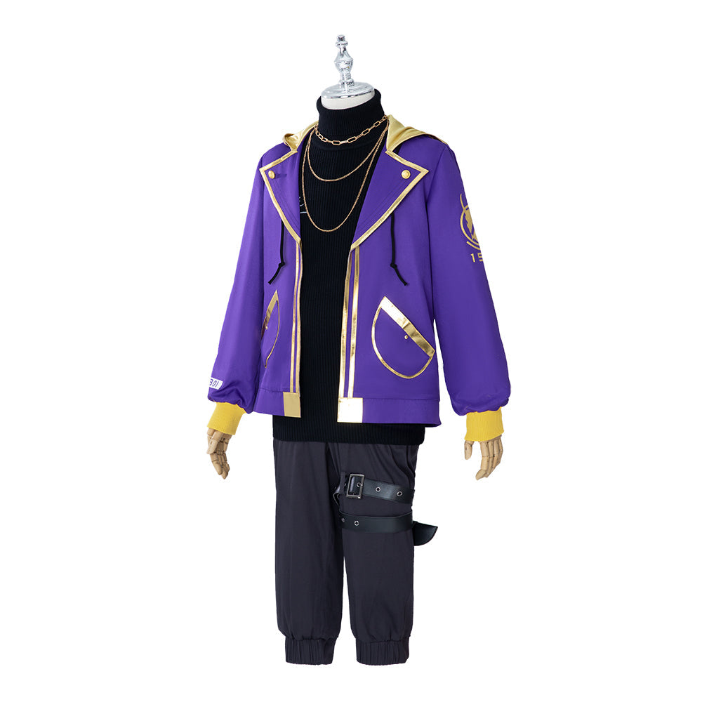 Halloweez Anime VTuber Shxtou Cosplay Costume for Men - Embrace the Virtual Idol Style - Halloweez