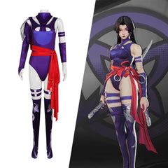 Marvel Rivals Psylocke Avenger Bodysuit Cosplay Costume for Halloween Stage Performance - Official Marvel Comics Character Outfit - Halloweez