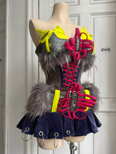 League of Legends Jinx Cosplay, Custom KDA Fanart Stage Outfit for DJ Live & Halloween