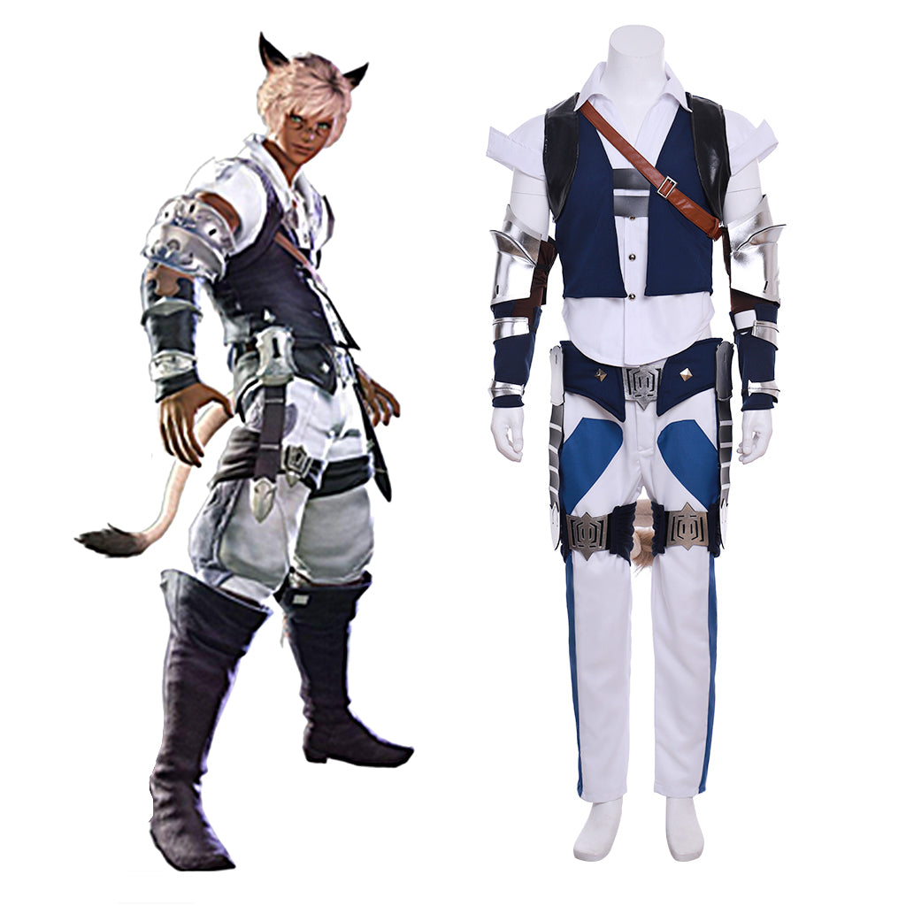 Halloweez Miqo'te Male Cosplay Costume for Halloween Party - Halloweez