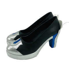 Genshin Impact Eula Cosplay Shoes - Authentic Project Wave Knight Cosplay Footwear for Anime Conventions - Halloweez