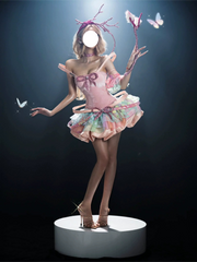Ye Luo Li Cosplay, Custom Love Princess Mosa 3D Velvet Stage Outfit for Halloween