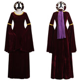 Elegant Halloweez Dark Red Renaissance Dress for Cosplay and Special Events - Halloweez