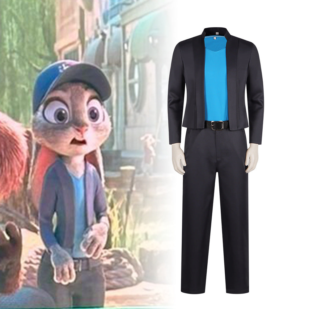 Zootopia Judy Hopps Cosplay Costume - Movie Accurate Outfit for Halloween and Stage Performances - Halloweez
