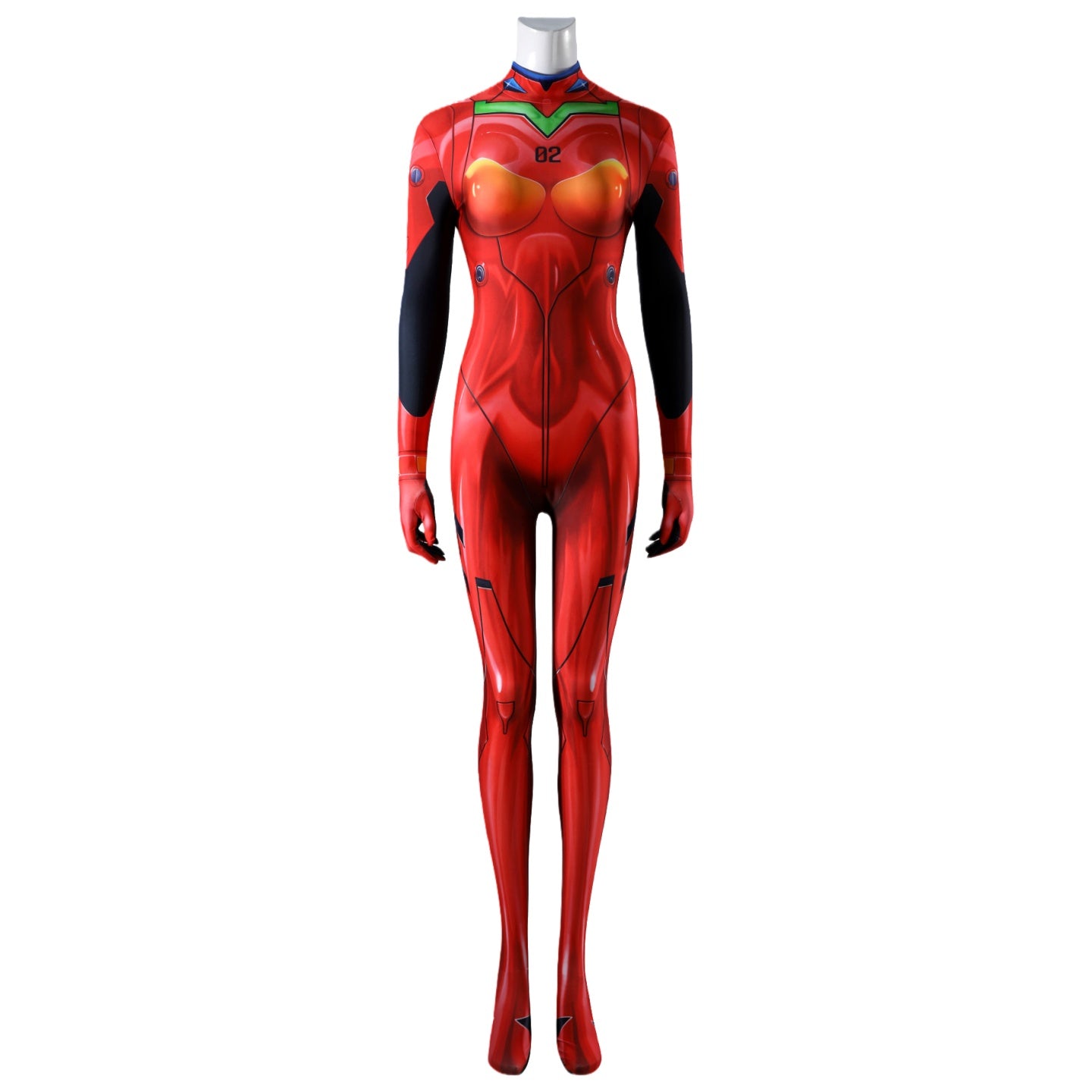 Neon Genesis Evangelion Asuka Langley EVA-02 Plug Suit Cosplay Costume - Halloweez