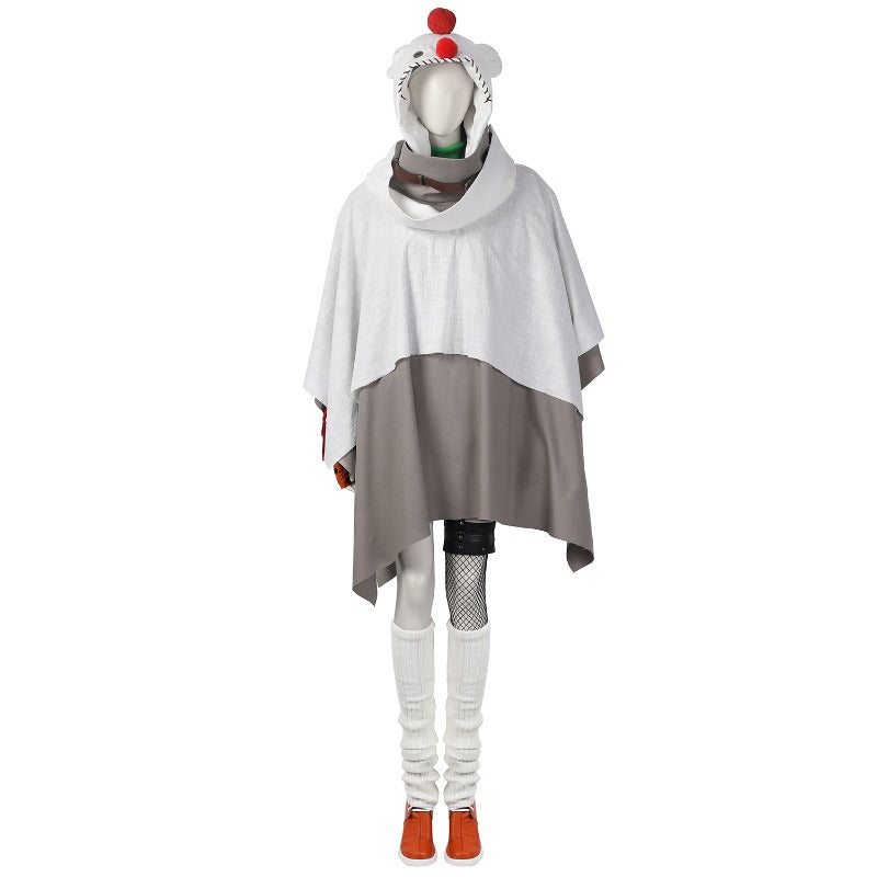 Halloweez Yuffie Kisaragi Cosplay Costume Set with Cape and Hat for FF Enthusiasts - Halloweez