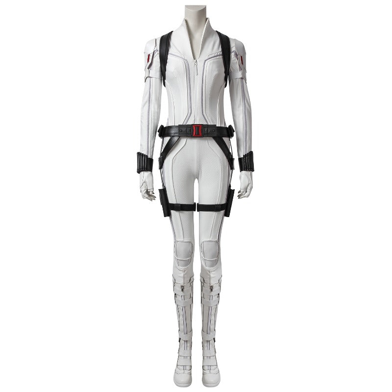 Halloweez Black Widow White Suit - Natasha Romanoff Cosplay Costume - Halloweez
