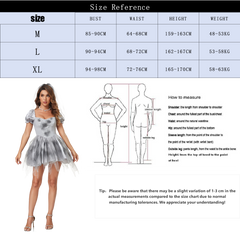 Halloween Ghost Bride Dress – Elegant Gothic Cosplay Costume for Women - Halloweez