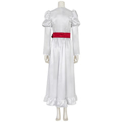 Elegant Halloween Ghost Bride Cosplay Costume - White Long Princess Dress for Carnival Parties - Halloweez