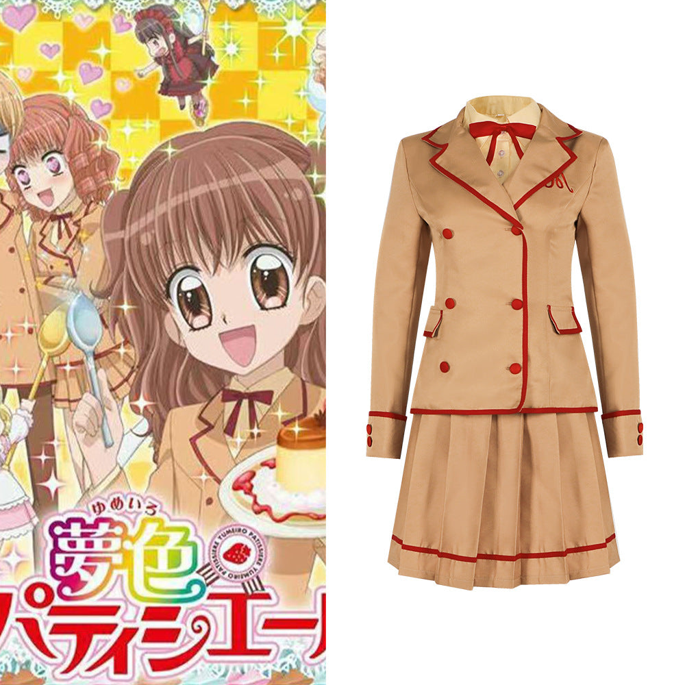 Dream Color Pastry Chef Amano Ichigo Cosplay Costume Saint Mary Academy Uniform - Halloweez