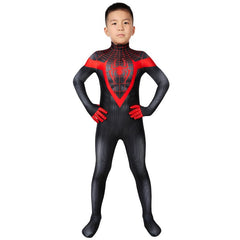 Halloweez Spider-Man Miles Morales Kids Cosplay Costume Jumpsuit - Halloweez