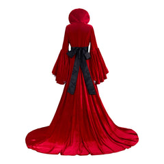 Gone with the Wind Scarlet O'Hara Red Dress Cosplay Costume - Halloweez
