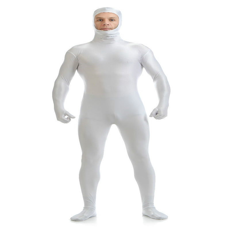 Ebay Sourced Lycra Halloween Christmas Performance Cosplay Full Face Cover Zentai Suit - Halloweez