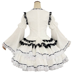 Utau Hoshina Shugo Chara White Lolita Dress Anime Cosplay Costume - Halloweez