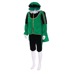 Men's Renaissance Tudor Costume - Halloweez Green Elizabethan Suit - Halloweez