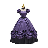 Victorian Dark Purple Skirt with Bow Cosplay Costume - Anime, Game, or Movie Outfit? - Halloweez