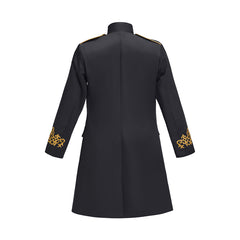 Medieval Embroidered Black Sleeves Coat Cosplay Costume - Halloweez