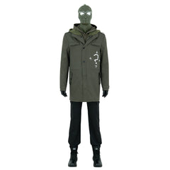 Stylish Army Green Riddler Jacket by Halloweez | Premium Halloween Cosplay Outfit - Halloweez