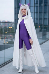 Re:ZERO -Starting Life in Another World- Emilia Cape Cosplay Costume for Anime Fans - Halloweez