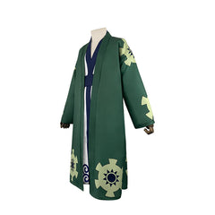 One Piece Wano Country Zoro Cosplay Yukata Kimono Japanese Anime Costume - Halloweez