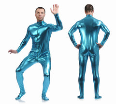 Anime Stage Performance Cosplay Men's Hoodless Glue-Coated Bodysuit Zentai - Halloweez