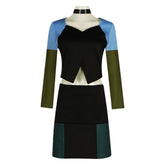Gwen Cosplay Costume from Island Survival Battle - Complete Outfit with Top, Skirt, and Collar for Halloween Party Performance - Halloweez