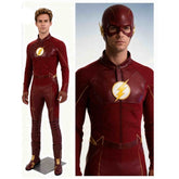 The Flash Season 2 Barry Allen Full Cosplay Costume Suit with Embroidered Logo
