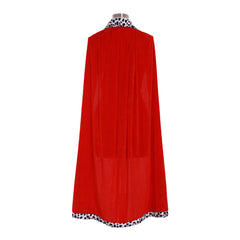 Elegant King Red Velvet Cloak | Halloweez Adult Costume for Festive Celebrations - Halloweez