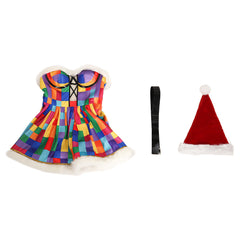 Glimmering Haloweez Christmas Dress - Colorful Sequined Elegant Party Wear - Halloweez