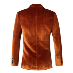 Men's Velvet Slim Fit Blazer Jacket - Formal Suit for Cosplay & Casual Wear - Youth Fashion Outerwear - Halloweez